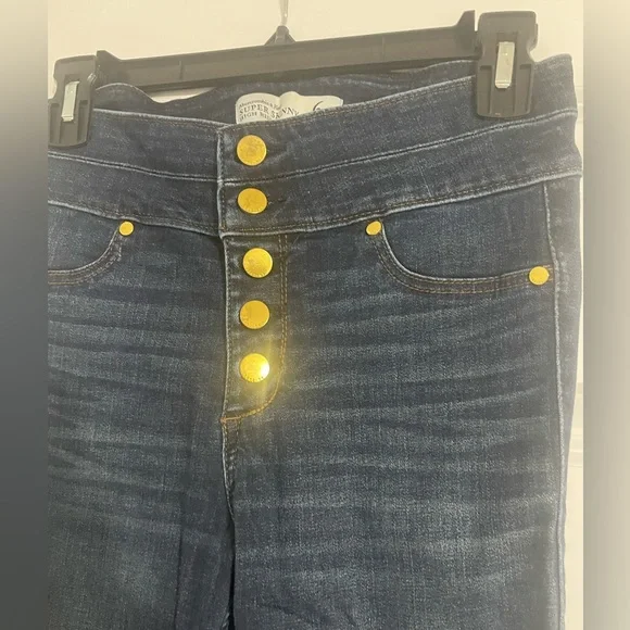 Abercrombie & Fitch High Rise Super Skinny Jeans - Picture 2 of 6